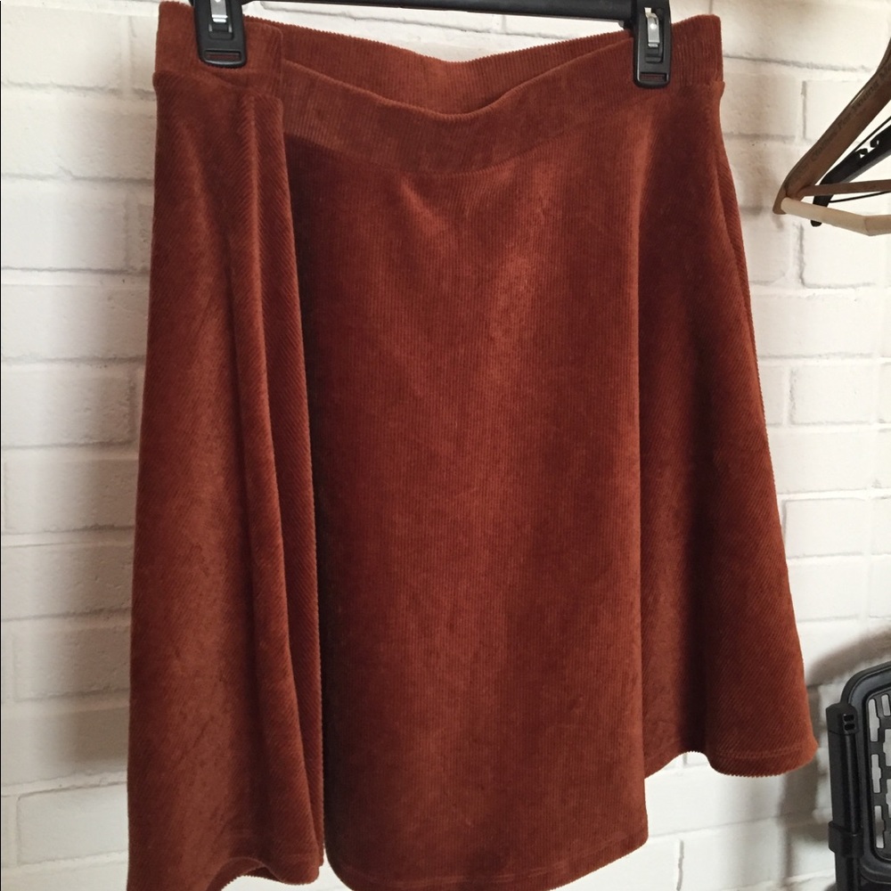 Forever 21 Corduroy Soft Skater Skirt